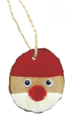 Bastelset Holzscheiben Nikolaus von Prell, 25 Stück