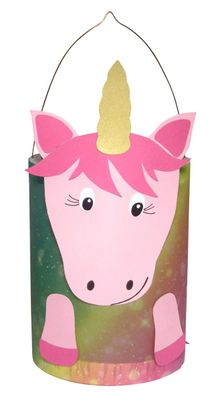 Laternen Bastelset Einhorn von Prell, 5 Stück