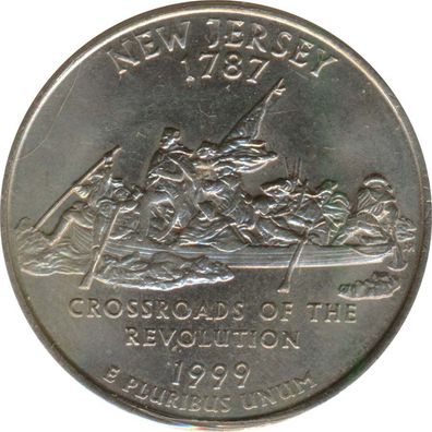 USA Quarter Dollar 1999 D New Jersey*