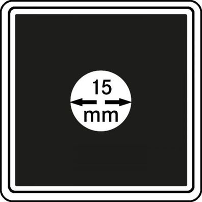 M?ünzkapseln 15mm carree 4er-Packg