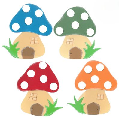 Bastelset Pilze Haus von Prell, 8 Stück