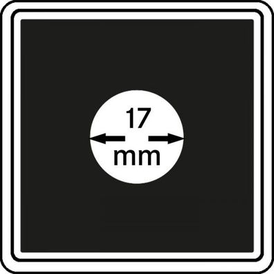 Mü?nzkapseln 17mm carree 4er-Packg