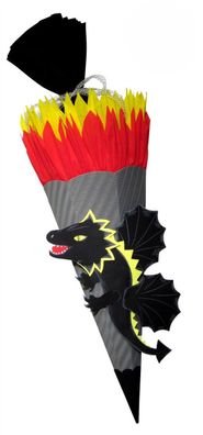Schultüte Bastelset Schwarzer Drache von Prell