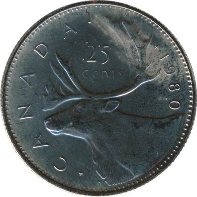 Kanada 25 Cents 1980 Elizabeth II*