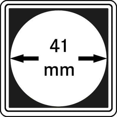 Mü?nzkapseln 41mm carree 4er-Packg