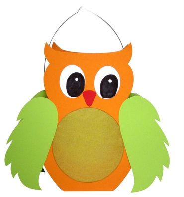 Laternen Bastelset Eule von Prell, 1 Stück vorgestanzt