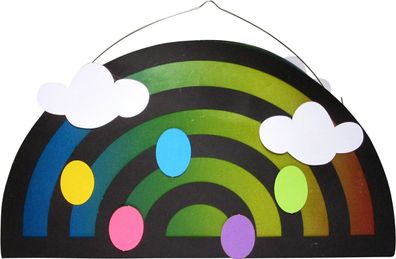 Laternen Bastelset Regenbogen vorgestanzt von Prell, 3 Stück