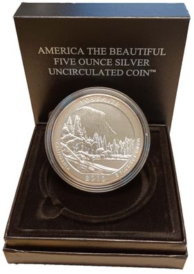 USA Quarter Dollar 2010 P California - Yosemite 5 Unzen Silber*