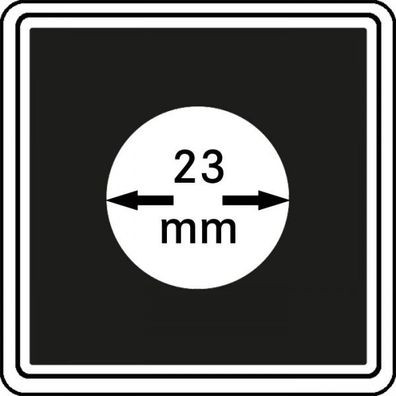 Mü?nzkapseln 23mm carree 4er-Packg