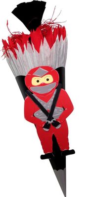 Schultüte Bastelset Ninja rot von Prell