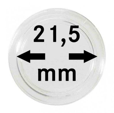 Mü?nzenkapseln Lindner ?21,5 mm 10er Pack
