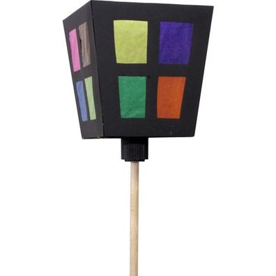 Laternen Bastelset Stablaterne vorgestanzt von Prell, 6 Stück