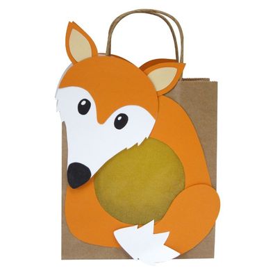 Laternen Bastelset Tasche Fuchs von Prell, 4 Stück