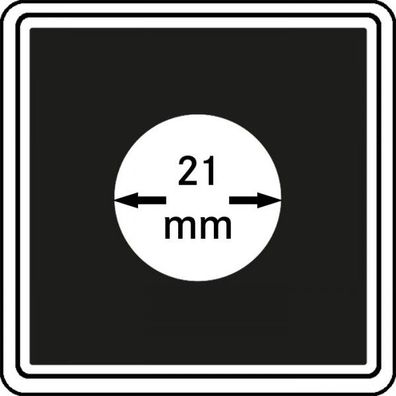 Mü?nzkapseln 21mm carree 4er-Packg
