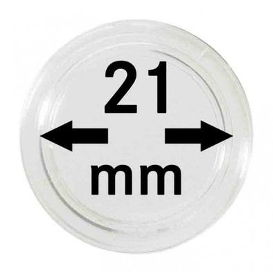 Mü?nzenkapseln Lindner ?21 mm 10er Pack