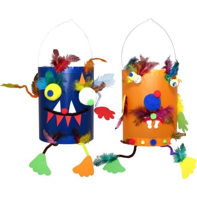 Laternen Bastelset Monsterchen von Prell, 10 Stück