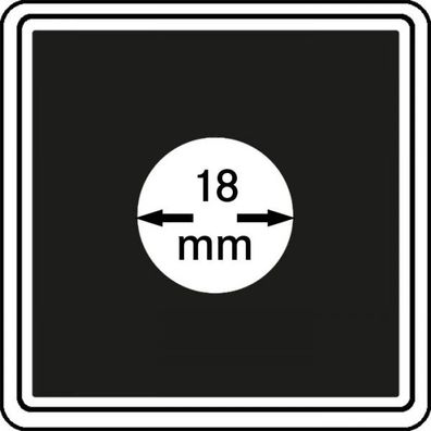 Mü?nzkapseln 18mm carree 4er-Packg