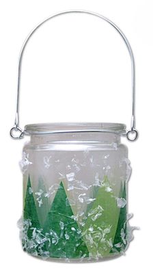 Bastelset Teelichtgläser Weihnachten von Prell, 12 Stück