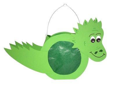Laternen Bastelset Dino von Prell, 6 Stück vorgestanzt