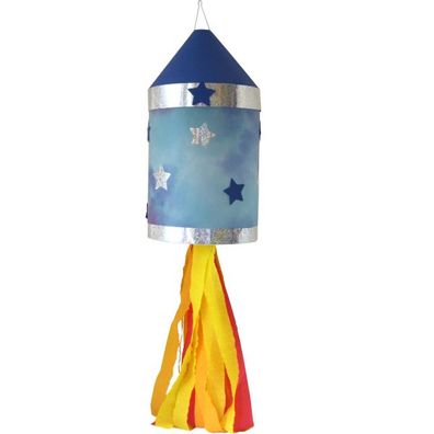 Laternen Bastelset Rakete von Prell, 4 Stück