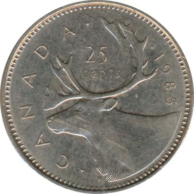 Kanada 25 Cents 1985 Elizabeth II*