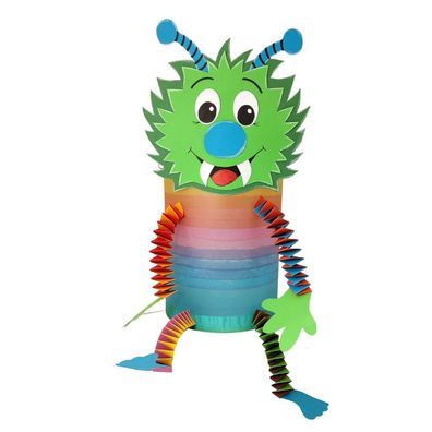 Laternen Bastelset Monster von Prell, 4 Stück