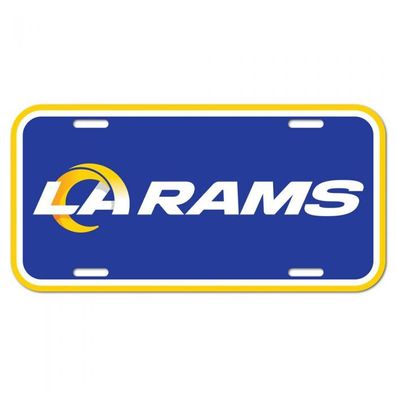 NFL Los Angeles Rams Car-Plate Schild Kennzeichen USA Nummernschild Plastik