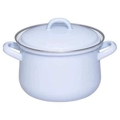 Riess Casserole en émail avec couvercle 16cm