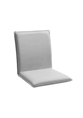 Sitzschale Nettex 45x47 für Gartenbank QDF-Schaum Bezug Batyline Eden Grau