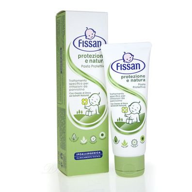 FISSAN Baby Hautpaste PASTA Protettiva Zinkoxid & nat. Extrakten 75ml