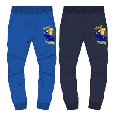 Feuerwehrmann Sam Hose mit Schriftzug und Logo - Größe: 128 Farbe: navy