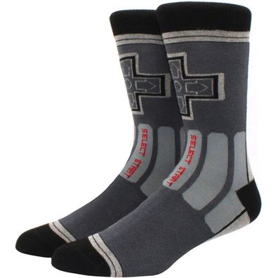 NES Controller Socken - Nintendo Graue Gaming Socken