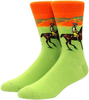 Jockey & Pferd Socken - Sport Crew Cartoon-Socken