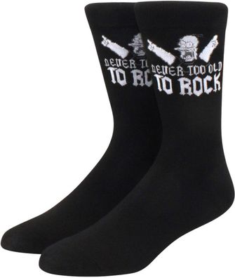 Never Too Old To Rock Homer Socken - The Simpsons Cartoon-Socken