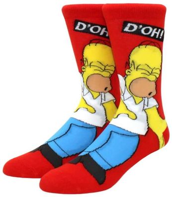 D'oh! Homer Rote Socken - The Simpsons Cartoon-Socken