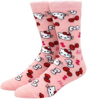 Hello Kitty Rosa Socken - Sanrio Hallo Kätzchen Manga Socken