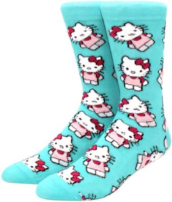 Hallo Kätzchen Socken - Hello Kitty Grüne Motiv Socken