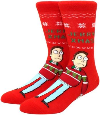 Jerry Smith Socken - Rick & Morty Jerry Xmas Cartoon-Socken