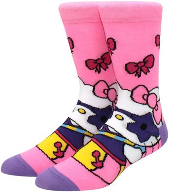 Hello Kitty Beauty Rosa Socken - Sanrio Crew Socken Cartoon-Design