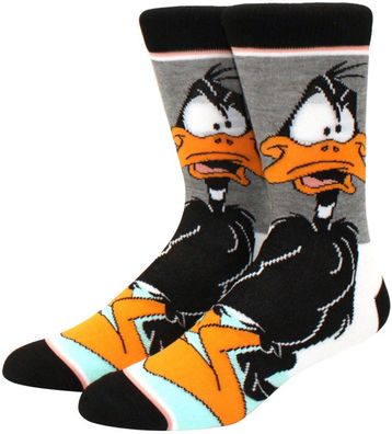 Daffy Duck Big Face Socken - Looney Tunes Crew Cartoon-Socken