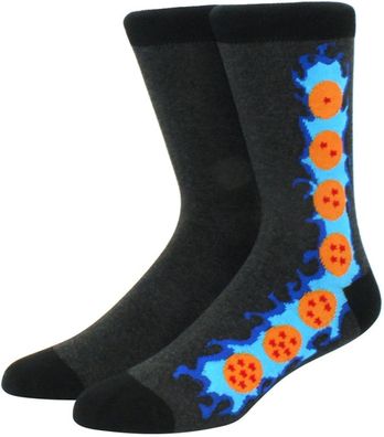 Seven Dragon Balls Schwarze Manga Socken - Dragon Ball Z Cartoon-Design Socken