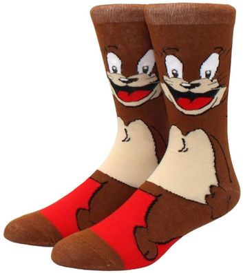 Tom Lustige Braune Socken - MGM Tom & Jerry Crew Cartoon-Socken