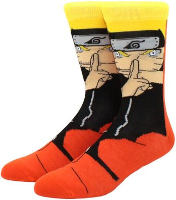 Kage Bunshin no Jutsu Socken - Naruto Uzumaki Manga Cartoon-Socken