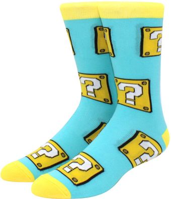 Question Mark Crew Socken - Super Mario World Cartoon-Socken