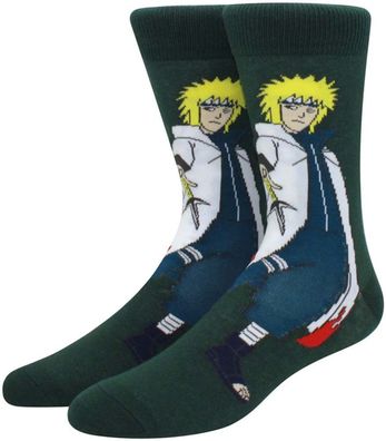 Minato Namikaze Socken - Naruto Shippuden Crew Lustige Manga Cartoon-Socken