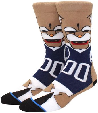 Cosmo The Cougar Maskottchen Socken - Brigham Young University Cartoon-Socken