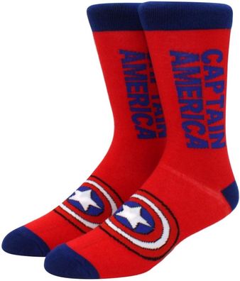 Captain America Rote Shield Socken - Marvel Comics Cartoon-Socken