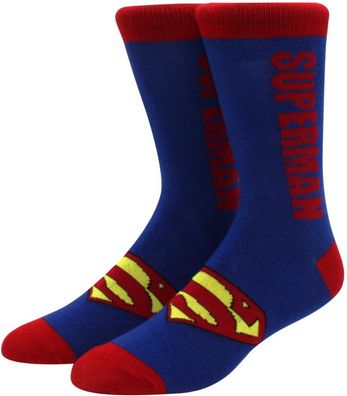 Superman Blaue Socken - DC Comics Justice League Cartoon-Socken