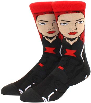 Natasha Romanoff Socken - Marvel Avengers Black Widow Cartoon-Socken