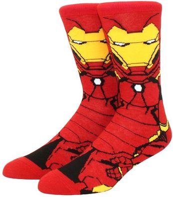 Iron Man Rote Socken - Marvel Comics Avengers Cartoon-Socken